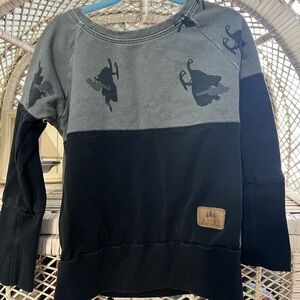 Goose loves lamb grow with me bamboo sledding sweatshirt